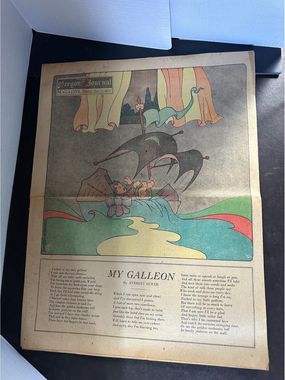 1925 Oregon Journal Magazine Jan 11 Portland Oregon Illustrated Sunday Newspaper